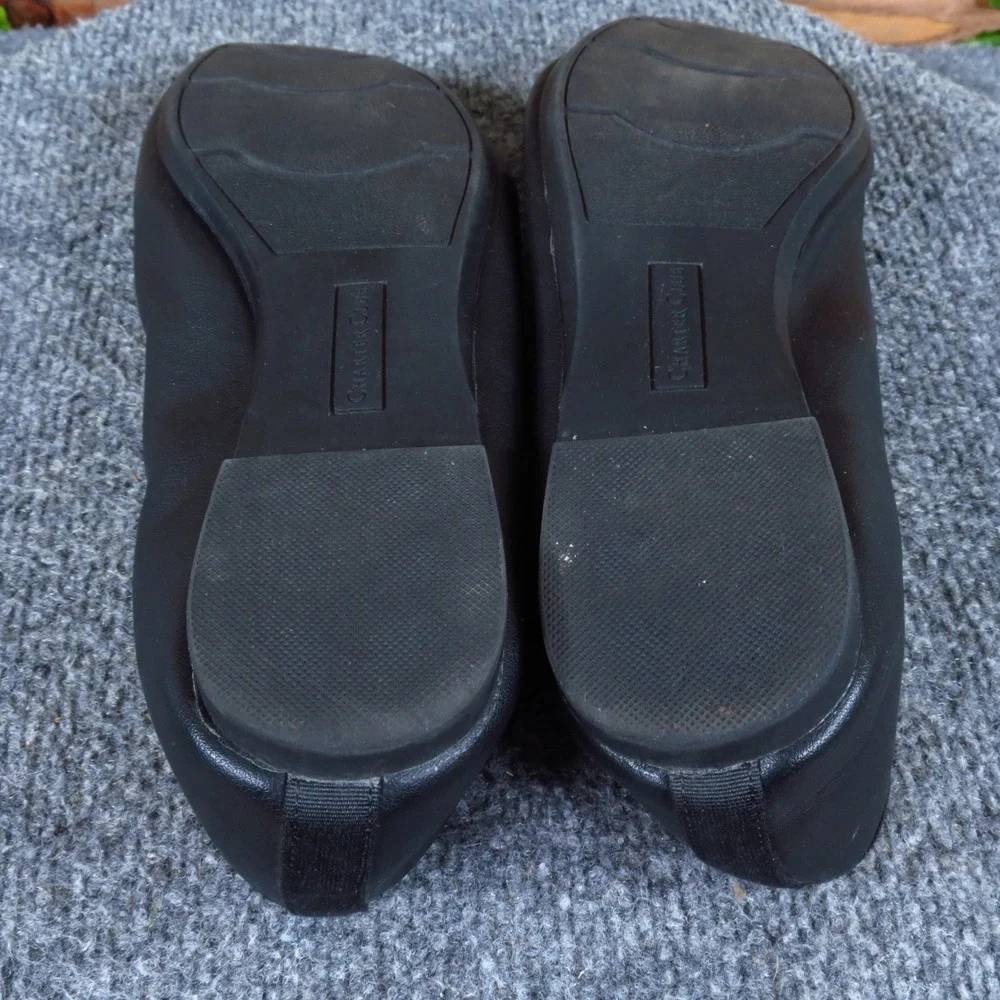 Charter Club Kimii Women Ballet Flat Size 9 Professional Work Office Black Bow